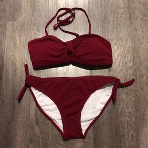 Maroon red bikini